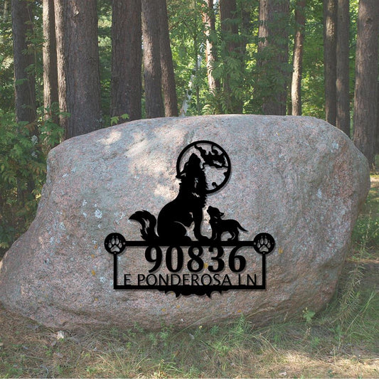 Metal Address Sign, Killer Whale Address Sign Orca Metal Sign Metal Whale Sign Sea Animal Sign Address Sign House Number Plaque Address