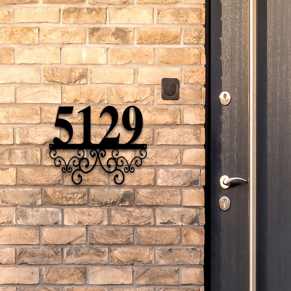 Metal Address Sign, Metal Address Letter Name Sign Last Name Sign Door Hanger Metal Wall Art Personalized Metal Name Sign Front Porch Sign