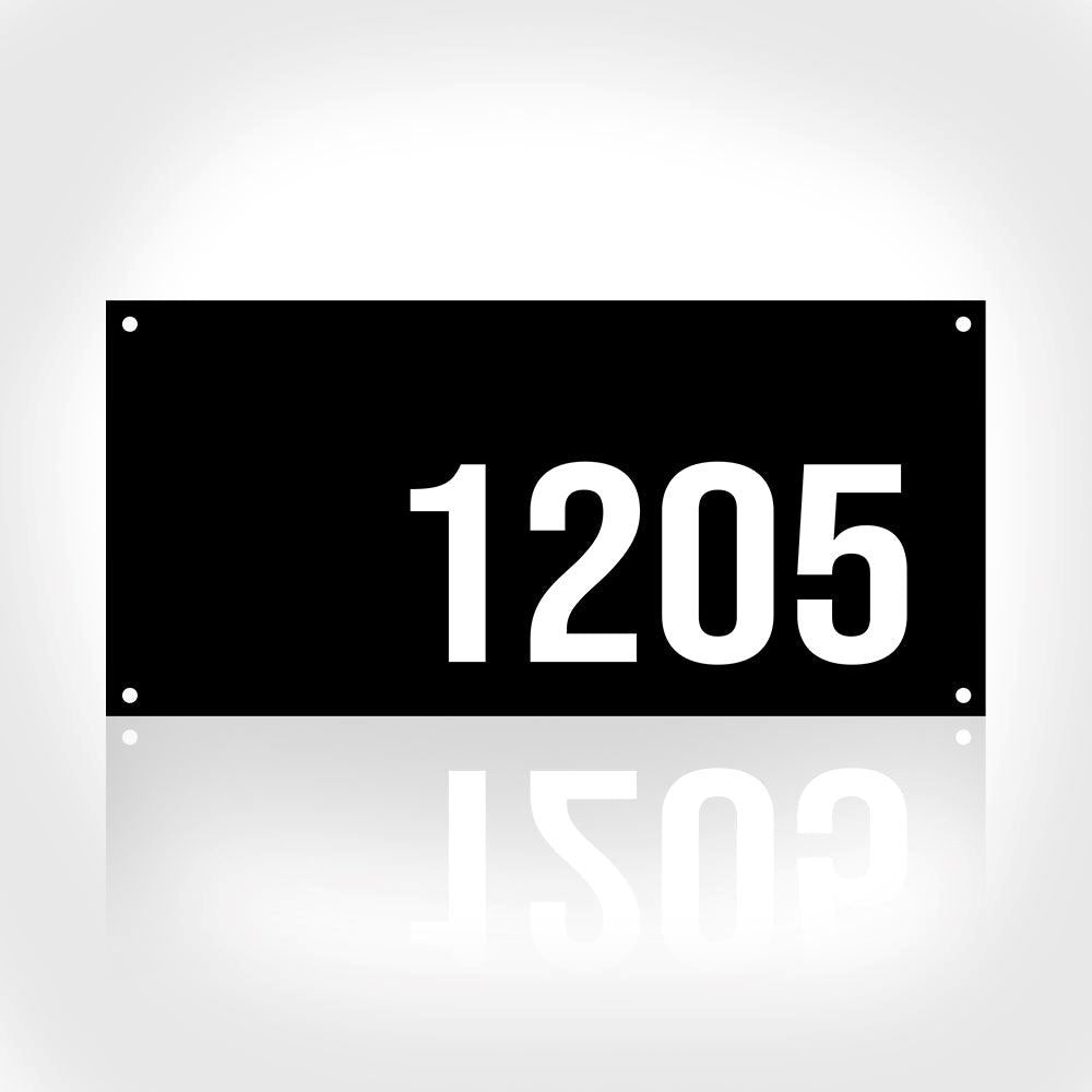 Metal Address Sign, Metal Address Sign For House Address Plaque Front Porch Decor Metal Signs Metal Address Numbers 18 Gauge