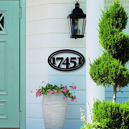 Metal Address Sign, Metal Address Sign For House Address Plaque Front Porch Decor Metal Signs Metal Address Numbers