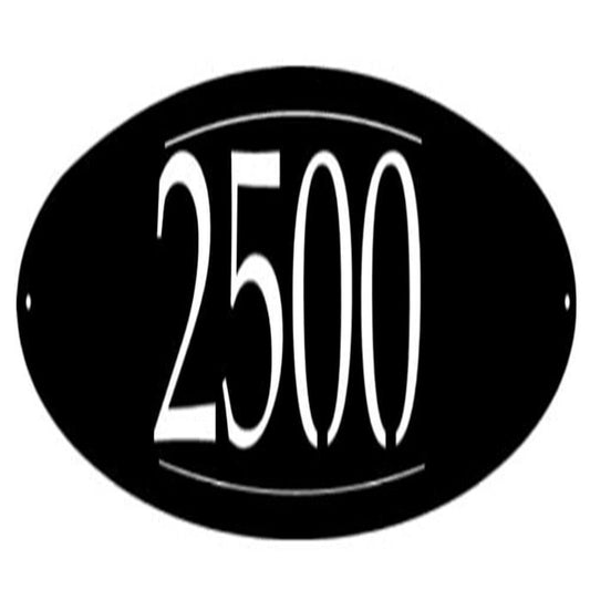 Metal Address Sign, Metal Address Sign Oval House Number Oval Metal Wall Art Metal House Sign