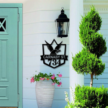 Metal Address Sign, Metal Custom Address Sign Address Plaque Apartment Address Hangable Address Sign Modern Address Plaque House Numbers