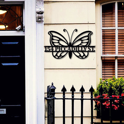 Metal Address Sign, Metal Custom Address Sign Address Plaque Yard Sign Front Porch Decor House Numbers Address Sign