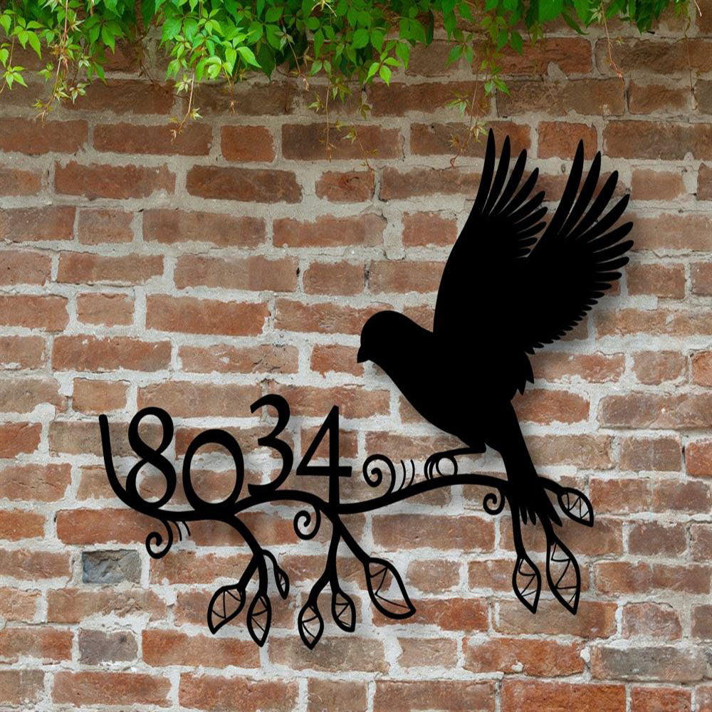 Metal Address Sign, Metal House Number Sign Address Sign Modern Address Art Decor Address Sign Metal Address Sign Address