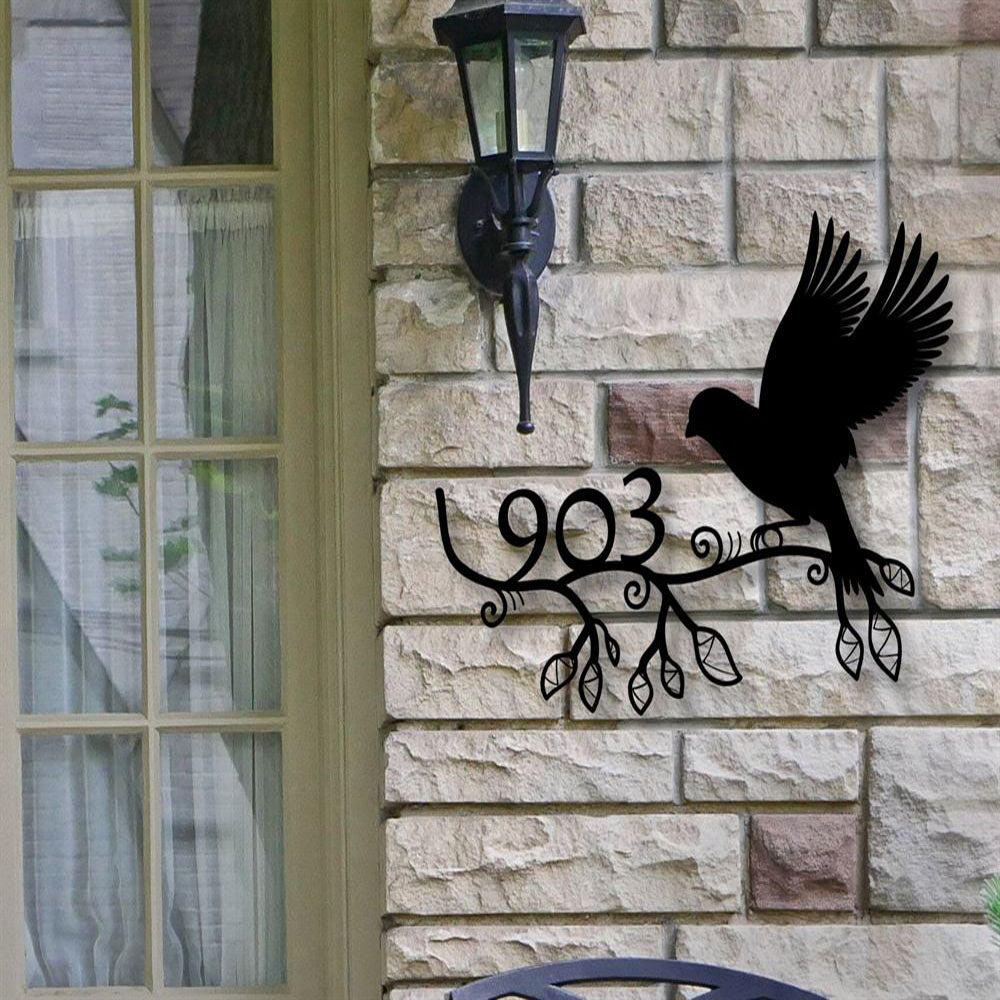 Metal Address Sign, Metal House Number Sign Address Sign Modern Address Art Decor Address Sign Metal Address Sign Address