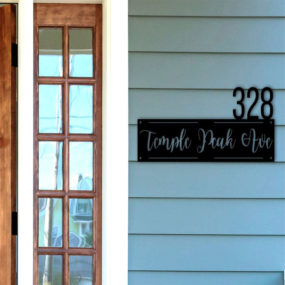 Metal Address Sign, Metal House Number Sign, Modern Address Art Decor Address Sign Metal Address Sign Address Numbers Address