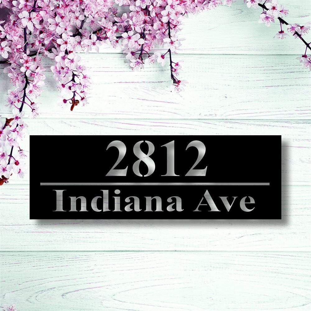 Metal Address Sign, Metal House Number Sign Modern Address Sign Modern Address Art Decor Address Sign Metal Address Sign Address Plaque