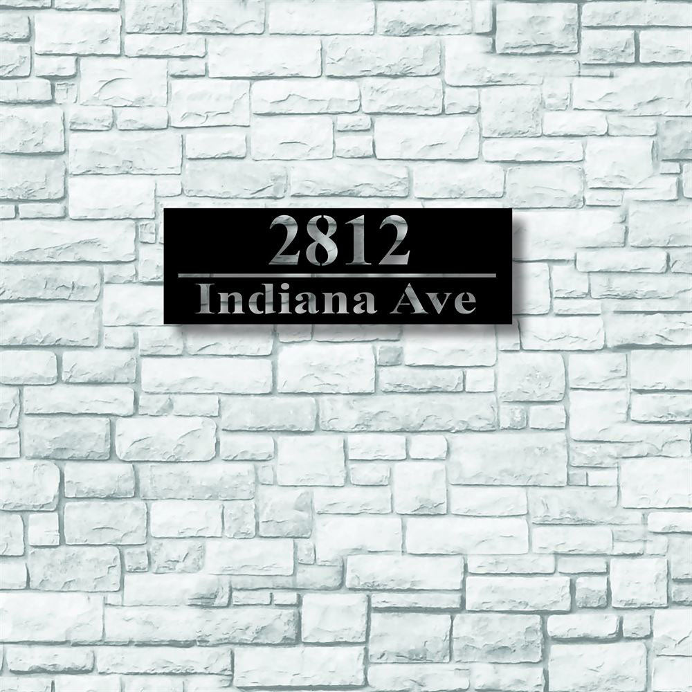 Metal Address Sign, Metal House Number Sign Modern Address Sign Modern Address Art Decor Address Sign Metal Address Sign Address Plaque