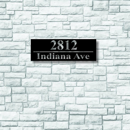 Metal Address Sign, Metal House Number Sign Modern Address Sign Modern Address Art Decor Address Sign Metal Address Sign Address Plaque