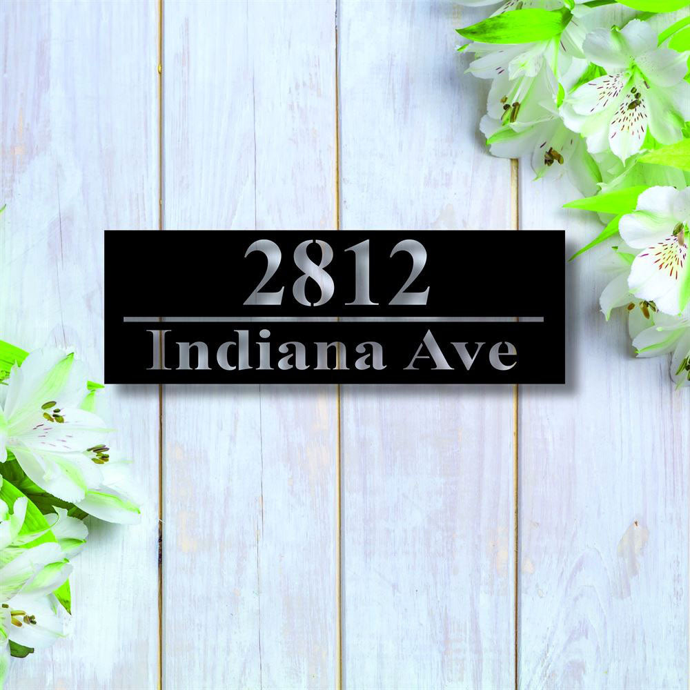 Metal Address Sign, Metal House Number Sign Modern Address Sign Modern Address Art Decor Address Sign Metal Address Sign Address Plaque