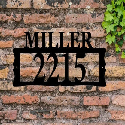 Metal Address Sign, Metal House Numbers Address Plaque Housewarming Gifts Address Sign Custom Metal Address Sign Custom Street Address Sign