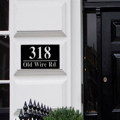 Metal Address Sign, Modern Address Numbers Address Sign House Number Plaque Metal Address Numbers Metal Address Plaque Front Porch Decor