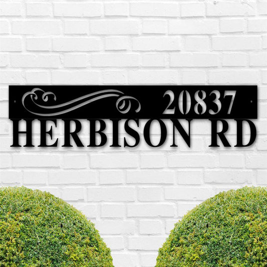 Metal Address Sign, Modern Address Plaque Metal Address Plaque Custom Address Sign Modern Address Sign Metal Address Sign Front Porch Decor