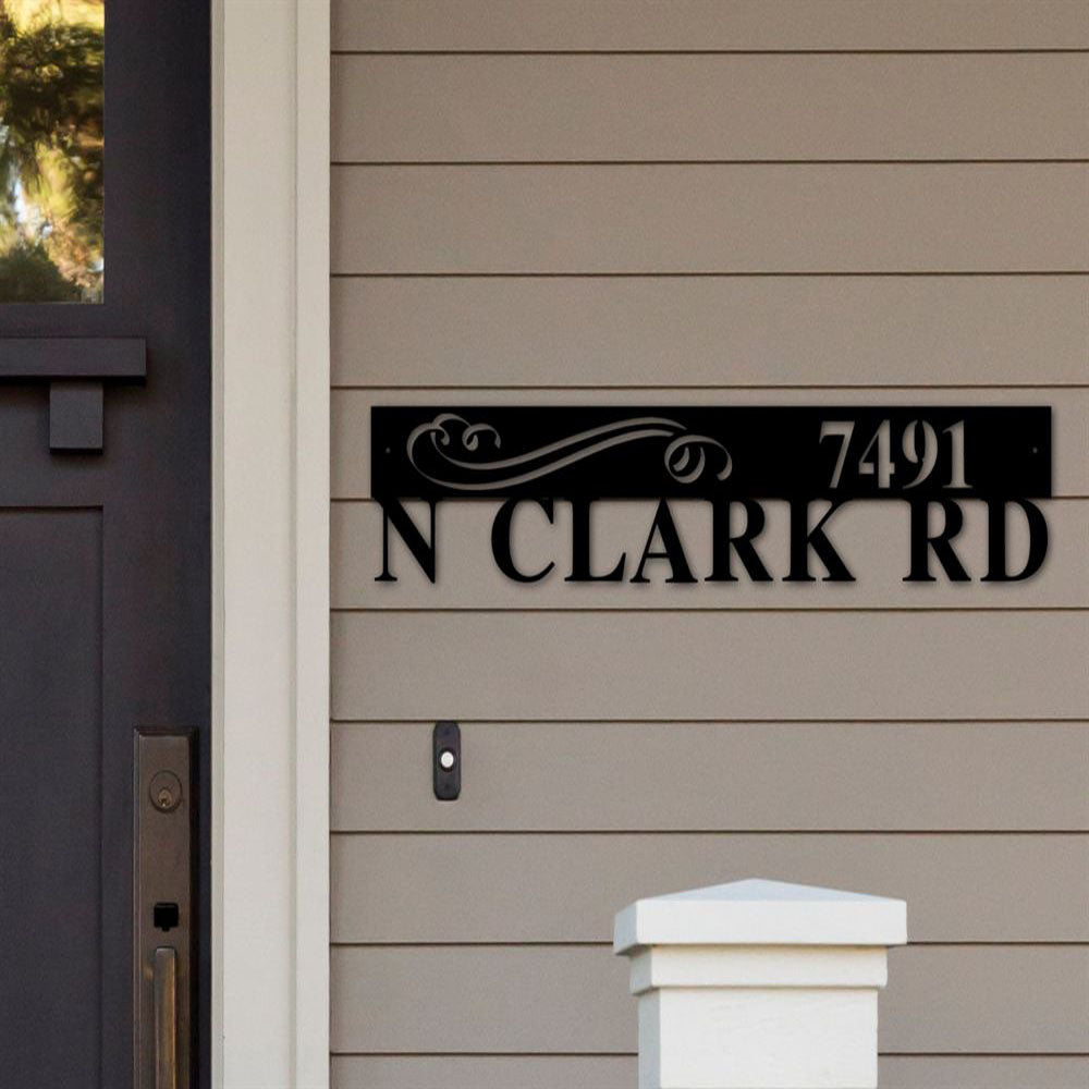 Metal Address Sign, Modern Address Plaque Metal Address Plaque Custom Address Sign Modern Address Sign Metal Address Sign Front Porch Decor