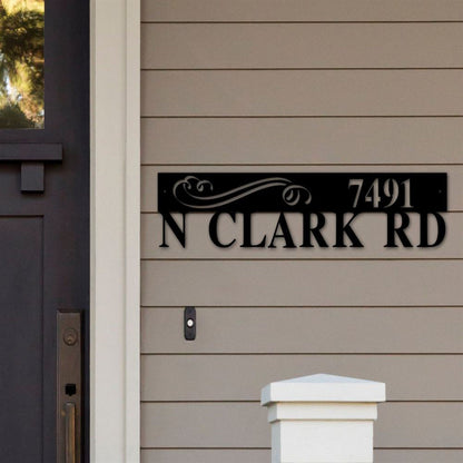 Metal Address Sign, Modern Address Plaque Metal Address Plaque Custom Address Sign Modern Address Sign Metal Address Sign Front Porch Decor