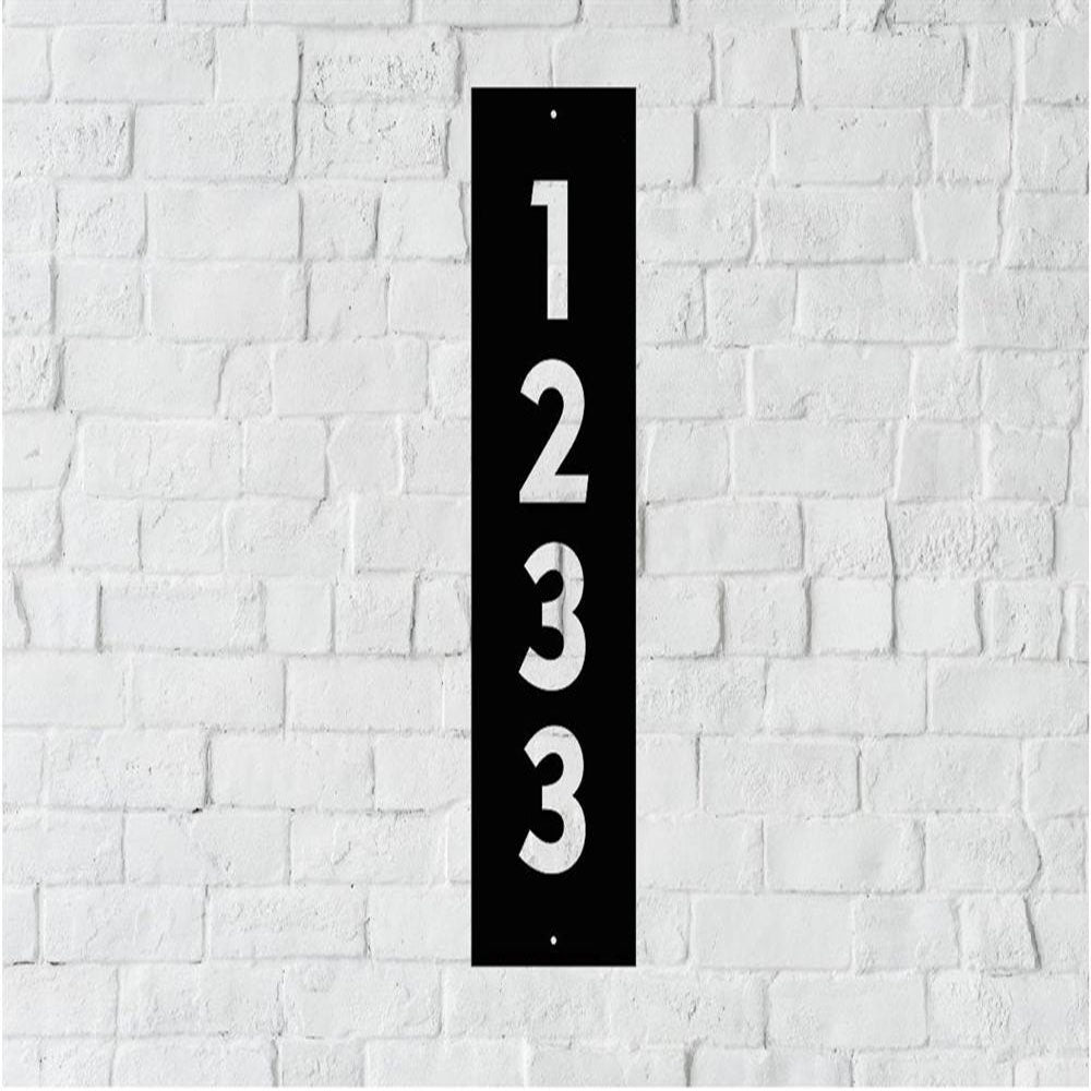 Metal Address Sign, Modern House Number Sign Metal Wall Art Outdoor Sign Custom House Number House Numbers Address Sign Address