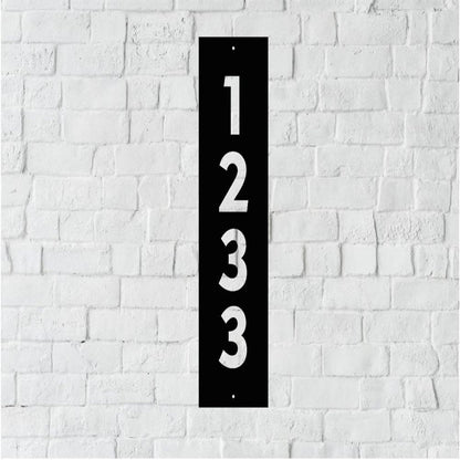 Metal Address Sign, Modern House Number Sign Metal Wall Art Outdoor Sign Custom House Number House Numbers Address Sign Address
