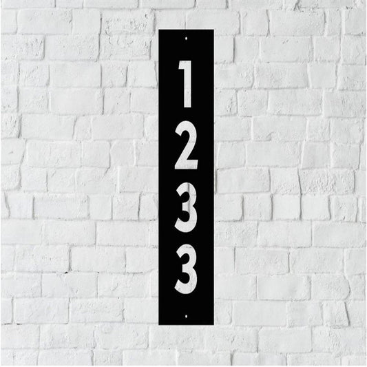 Metal Address Sign, Modern House Number Sign Metal Wall Art Outdoor Sign Custom House Number House Numbers Address Sign Address