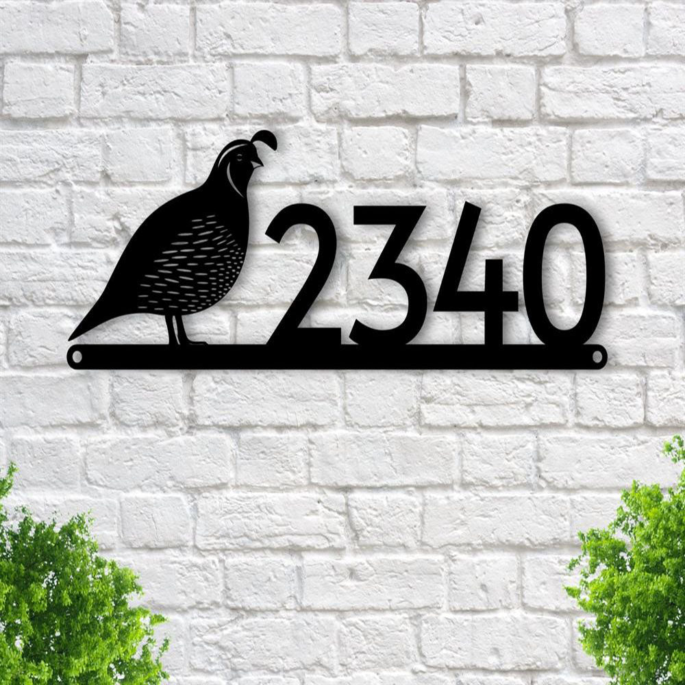 Metal Address Sign, Nautical Sailboat House Number Sign, Metal Black Laser Cut Nautical Decor House Number Address Sign Address