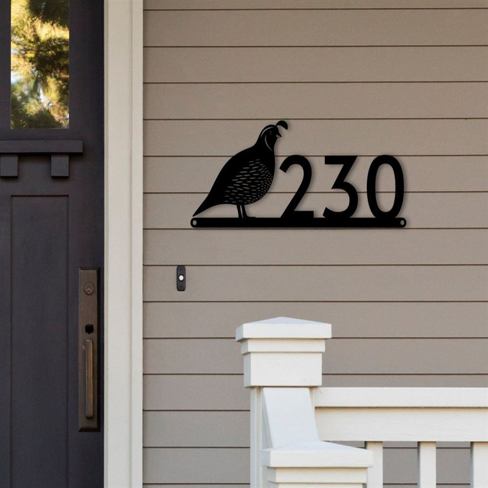 Metal Address Sign, Nautical Sailboat House Number Sign, Metal Black Laser Cut Nautical Decor House Number Address Sign Address