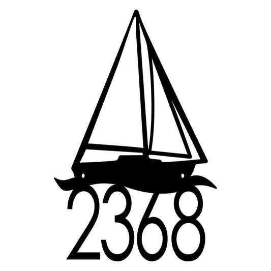 Metal Address Sign, Outdoor House Number Metal Sign With Heron And Cattails, Black Custom Sign Address Sign Outdoor Sign
