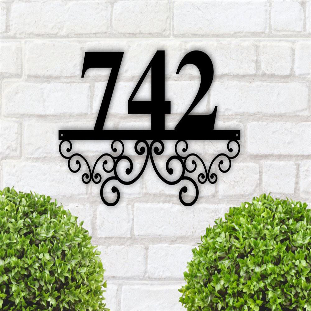 Metal Address Sign, Personalized House Numbers, Metal Address Plaque For House Address Number Metal Address Sign House Numbers Front Porch