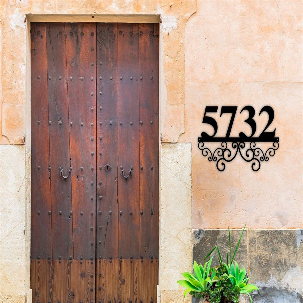 Metal Address Sign, Personalized House Numbers, Metal Address Plaque For House Address Number Metal Address Sign House Numbers Front Porch