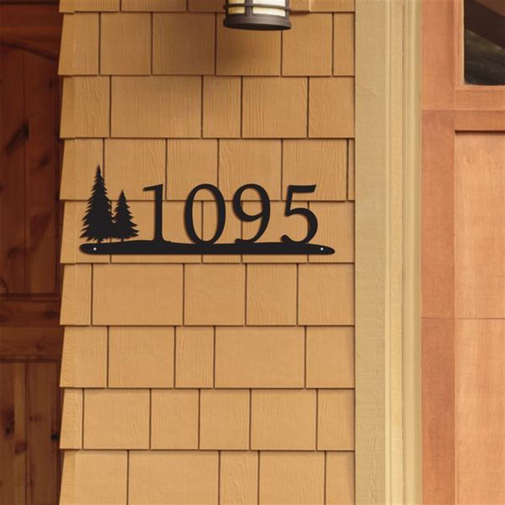 Metal Address Sign, Rustic Basic Address Sign Cut Metal Sign Metal Wall Art Metal House Sign