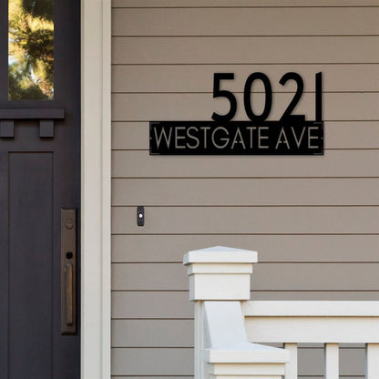 Metal Address Sign, Station Number Plaque House Numbers House Number Sign Address Sign Address Plaque Address Sign Address Numbers House
