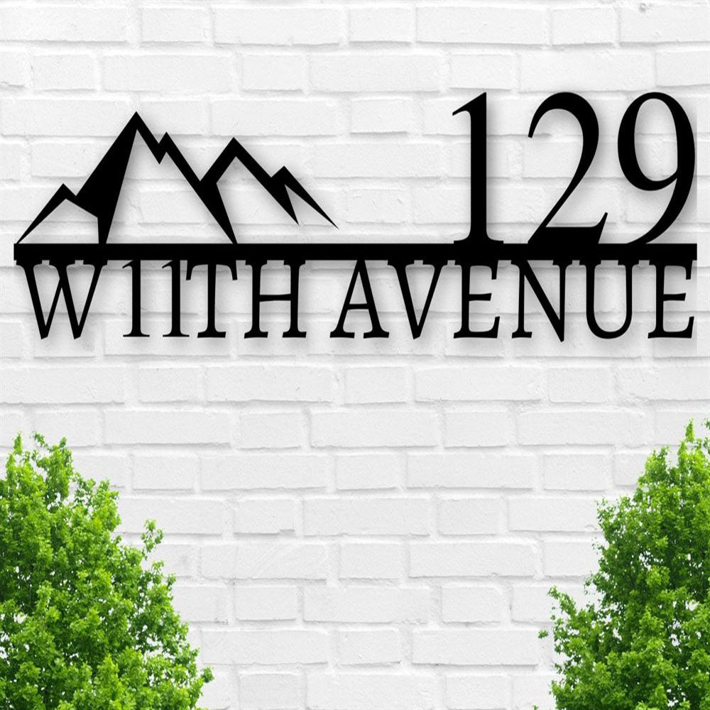 Metal Address Sign, Swan Address Sign Swan Metal Sign Metal Swan Sign Bird Sign Swan Bird Decor Metal House Numbers Address Plaque Metal
