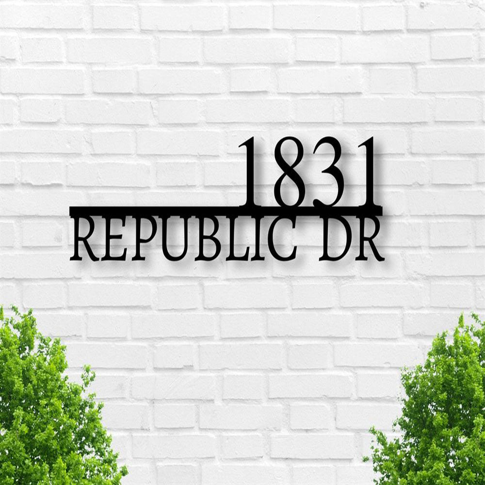 Metal Address Sign, Tree Address Plaque Housewarming Gifts Address Sign Custom Metal Address Sign Custom Street Address Sign