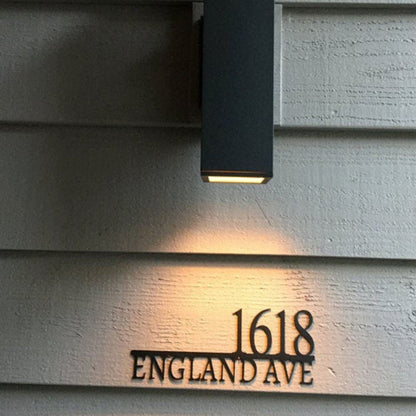 Metal Address Sign, Tree Address Plaque Housewarming Gifts Address Sign Custom Metal Address Sign Custom Street Address Sign