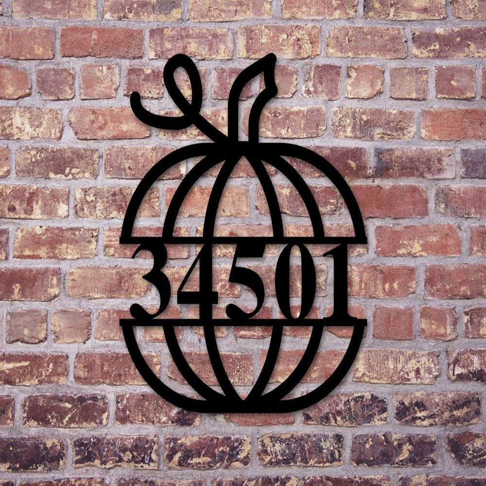Metal Address Sign, Vertical House Number Sign Metal Sign Custom Metal Sign Address Sign Address Plaque House Numbers Outdoor Sign
