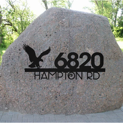 Metal Address Sign, Vertical Outdoor House Number Metal Sign, Digit Black Address Plaque Outdoor Sign Address Sign Sign Age