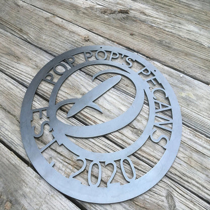 Metal Address Sign, Wedding Gift, Cut Metal Sign, Wall Metal Sign, Home Decor Sign, Anniversary Gift, Wall Decoration Art