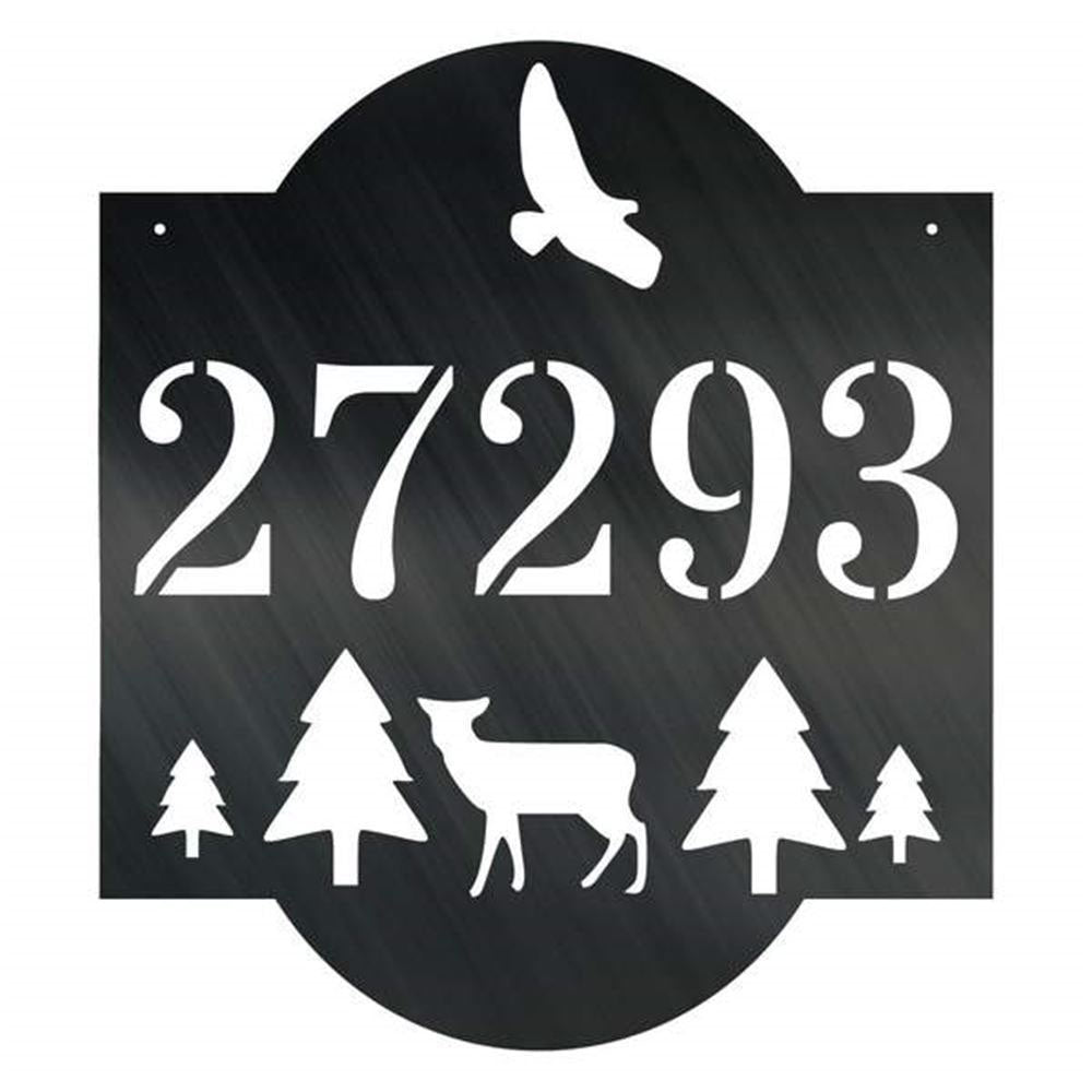 Metal Address Sign, Wilderness Address Customized Metal Signs Custom Metal Sign Custom Signs Metal Sign