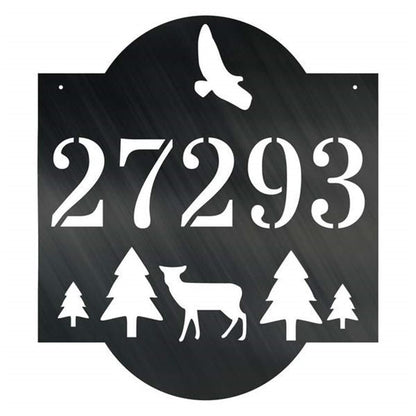 Metal Address Sign, Wilderness Address Customized Metal Signs Custom Metal Sign Custom Signs Metal Sign