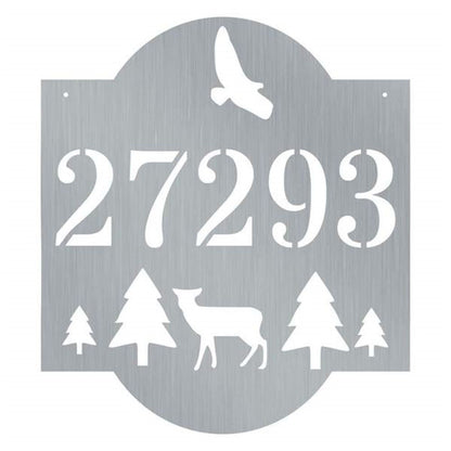 Metal Address Sign, Wilderness Address Customized Metal Signs Custom Metal Sign Custom Signs Metal Sign