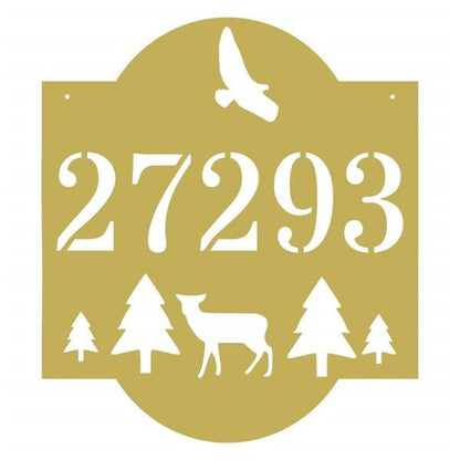 Metal Address Sign, Wilderness Address Customized Metal Signs Custom Metal Sign Custom Signs Metal Sign