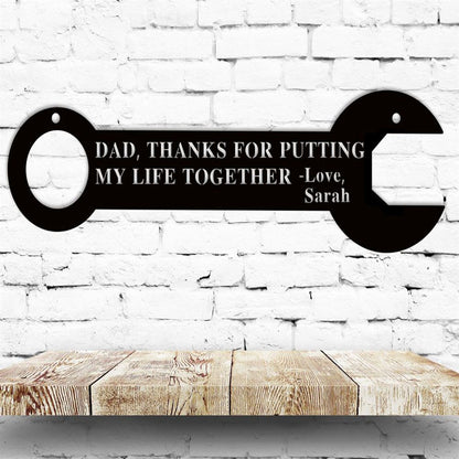 Metal Tool Signs, Metal Sign For Garage, Fathers Day Gift From Daughter, Gift For Dad Man