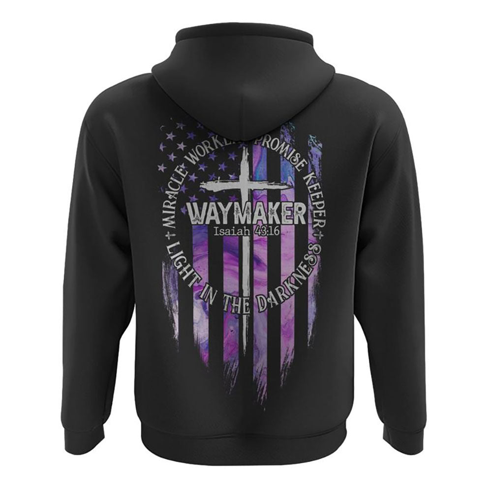 Miracle Worker Promise Keeper Light In The Darkness Abstract Color All Over Print 3D Hoodie, Christian Hoodie, Christian Sweatshirt, Bible Verse Shirt