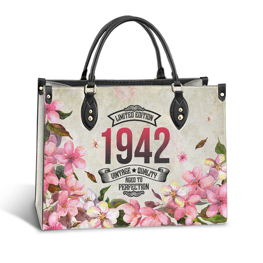 Mother 80 Gift Aged To Perfection Leather Bag, Women's Pu Leather Bag, Best Mother's Day Gifts