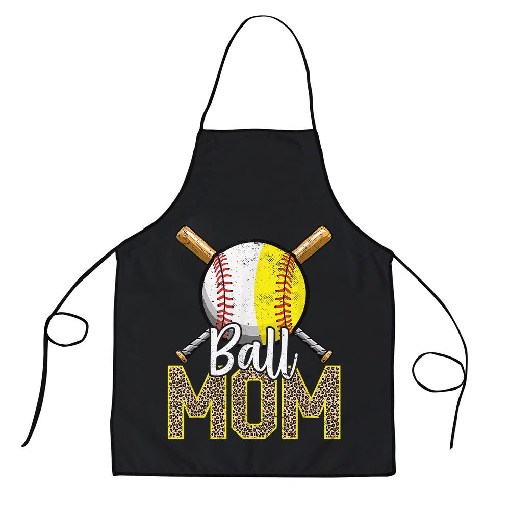Mother's Day Apron, Ball Mom Baseball Softball Mama Women Mothers Day Apron, Mom Gift, Mother's Day Gift, Funny Apron For Women