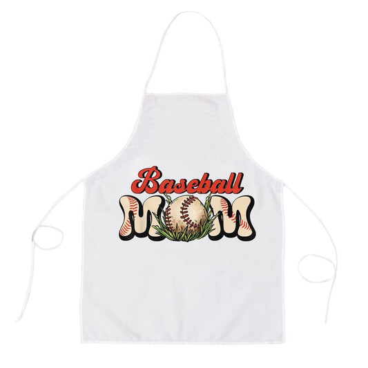Mother's Day Apron, Baseball Mom Baseball Lover Sports Mom Mothers Day Apron, Mom Gift, Mother's Day Gift, Funny Apron For Women
