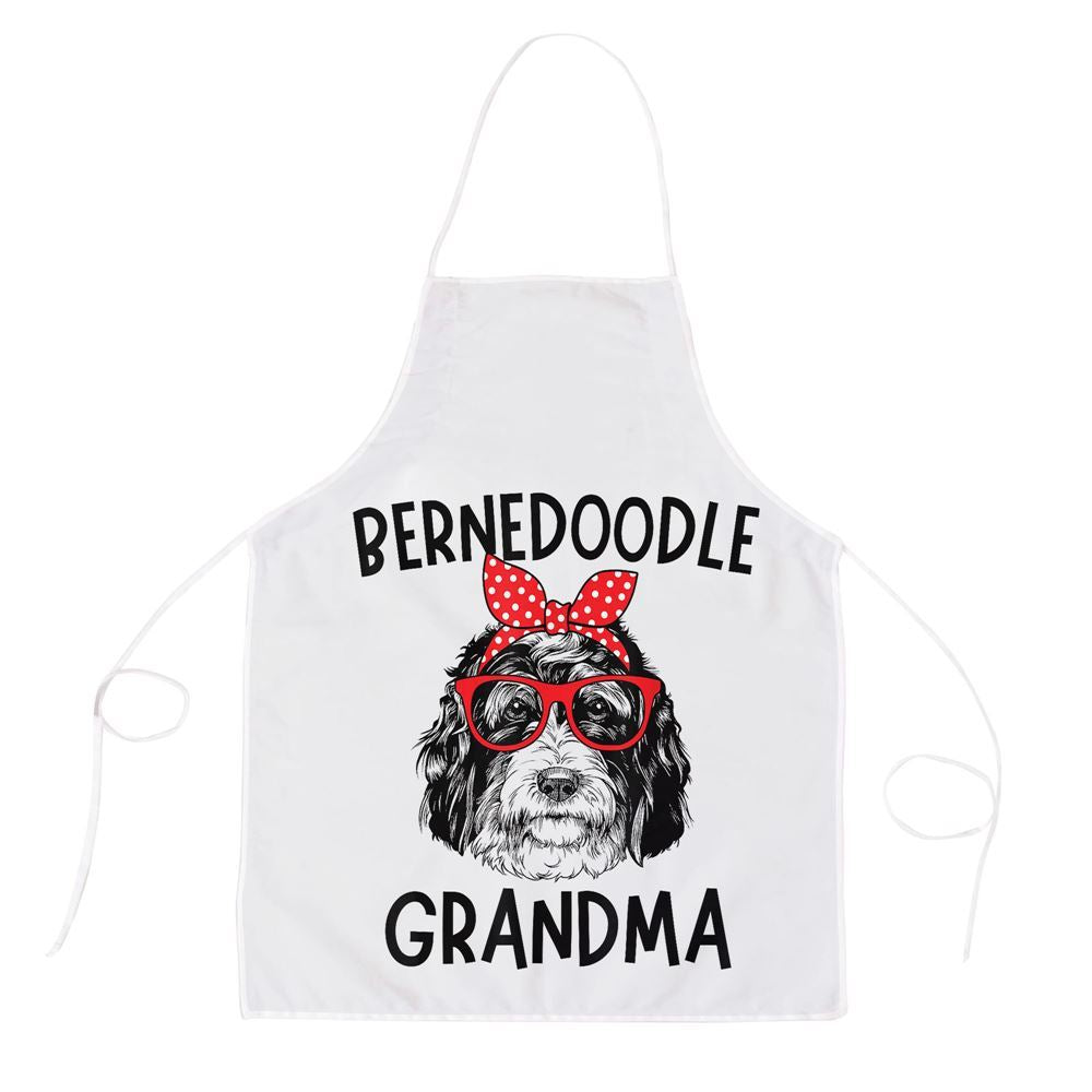 Mother's Day Apron, Bernedoodle Grandma Bernedoodle Dog Nana Mothers Day Apron, Mom Gift, Mother's Day Gift, Funny Apron For Women