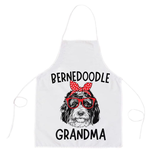 Mother's Day Apron, Bernedoodle Grandma Bernedoodle Dog Nana Mothers Day Apron, Mom Gift, Mother's Day Gift, Funny Apron For Women