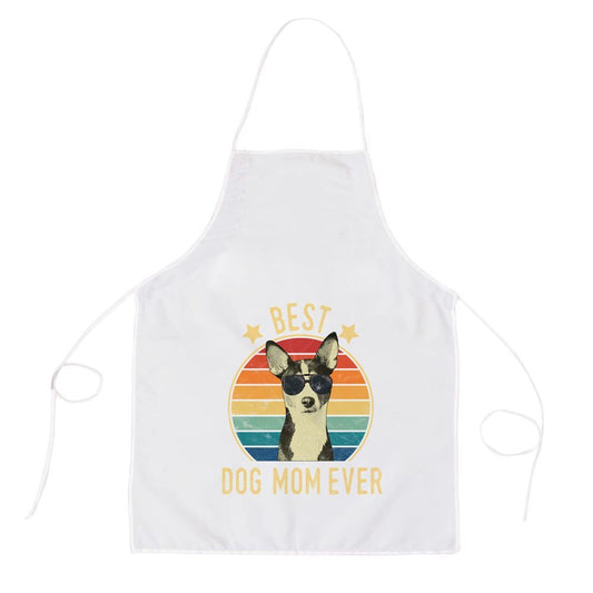 Mother's Day Apron, Best Dog Mom Ever Basenjis Mothers Day Gift Pullover Hoodie Apron, Mom Gift, Mother's Day Gift, Funny Apron For Women