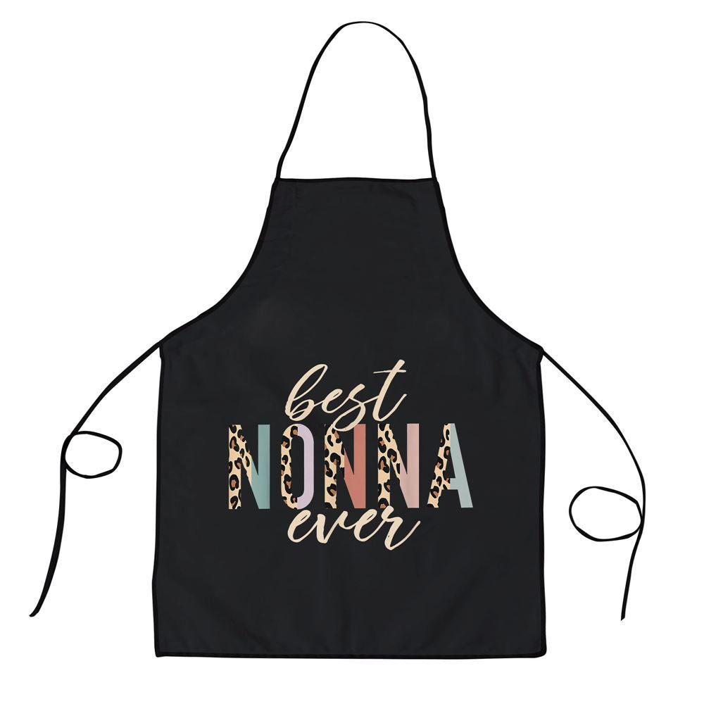 Mother's Day Apron, Best Nonna Ever Gifts Leopard Print Mothers Day Apron, Mom Gift, Mother's Day Gift, Funny Apron For Women
