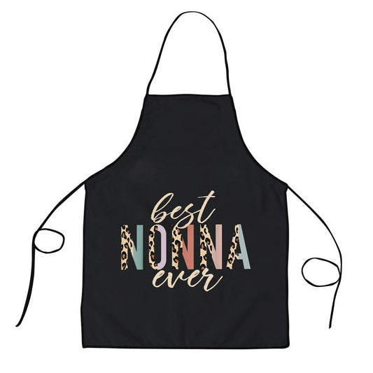 Mother's Day Apron, Best Nonna Ever Gifts Leopard Print Mothers Day Apron, Mom Gift, Mother's Day Gift, Funny Apron For Women