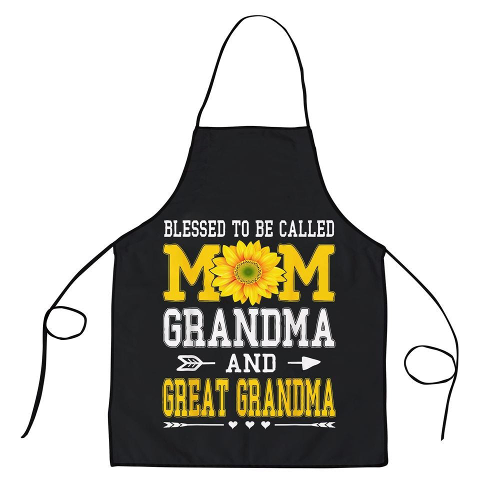 Mother's Day Apron, Blessed To Be Called Mom Grandma Great Grandma Mothers Day Apron, Mom Gift, Mother's Day Gift, Funny Apron For Women